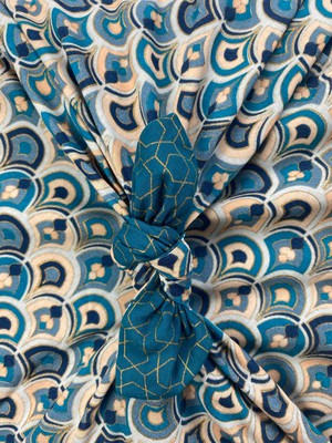 Furoshiki Gift Wrap - 9 Piece Art Deco & Ocean Bundle Fabric Gift Wrap from FabRap