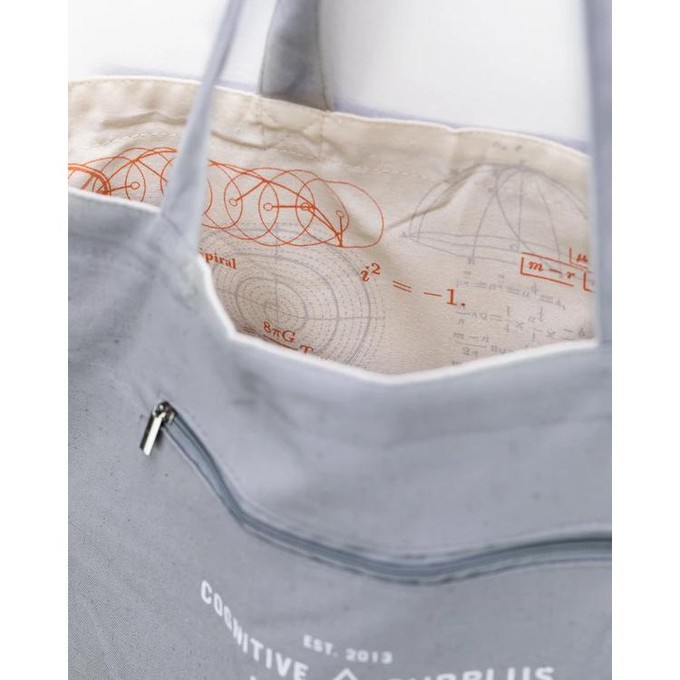 Shoulder bag "Equations that changed the world" (white) from Fairy Positron