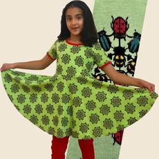 Dress + leggings beetle mandala (12 years) via Fairy Positron