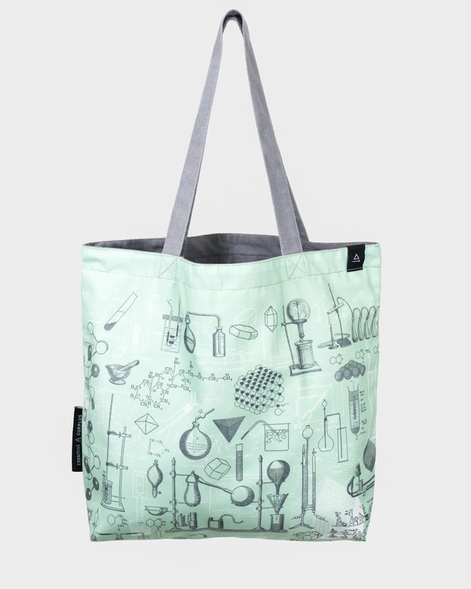 Shoulder bag "Chemistry lab" (green) from Fairy Positron