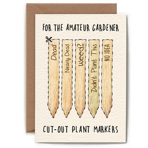 Greeting Card "Amateur Gardener" from Fairy Positron