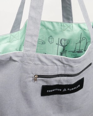 Shoulder bag "Chemistry lab" (green) from Fairy Positron