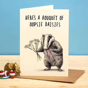 Greeting card "Bouquet of Oopsie Daisies" from Fairy Positron