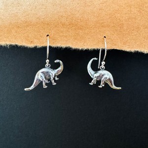 Silver earrings brontosaurus from Fairy Positron