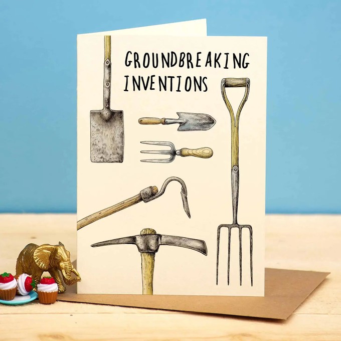 Greeting card "Groundbreaking Inventions" from Fairy Positron