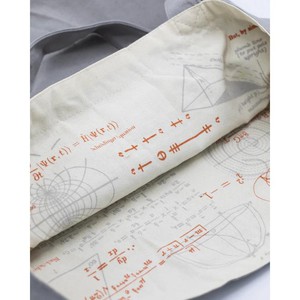 Shoulder bag "Equations that changed the world" (white) from Fairy Positron