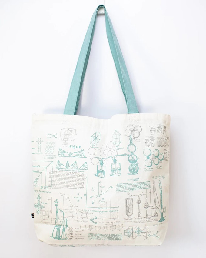 Shoulder bag "Chemistry lab" (white) from Fairy Positron