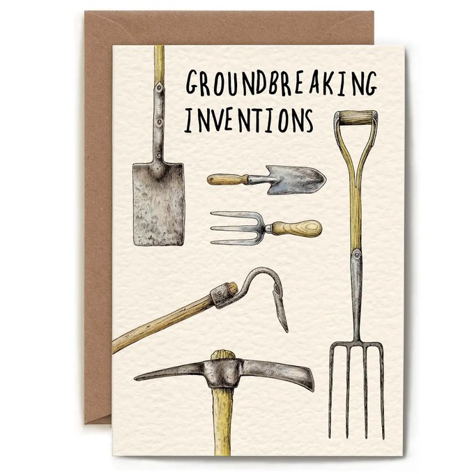 Greeting card "Groundbreaking Inventions" from Fairy Positron