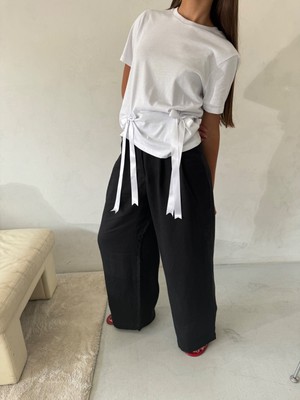 Celeste Linen Trousers in Black from Fanfare Label