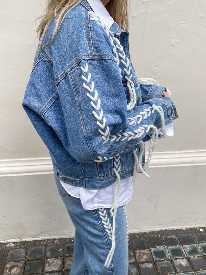 Upcycled Denim Thread Jacket from Fanfare Label