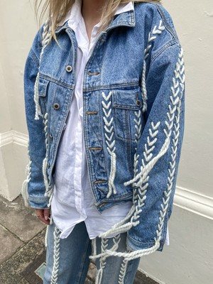 Upcycled Denim Thread Jacket from Fanfare Label