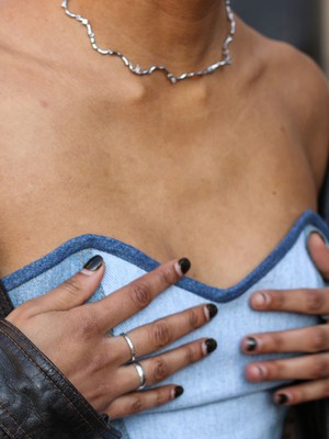 Upcycled Denim Bodice Corset from Fanfare Label