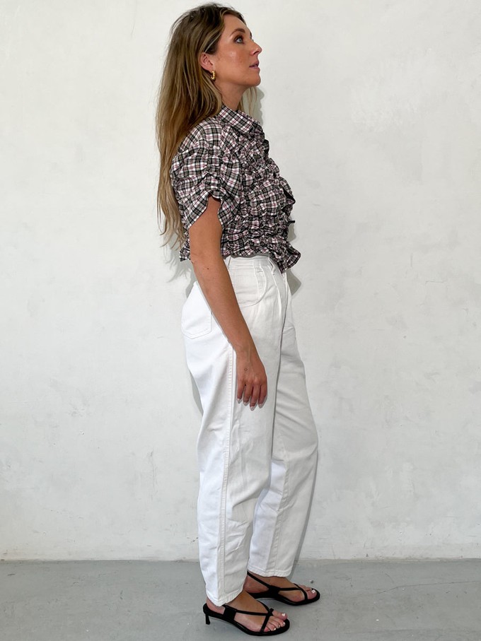 Sloane Upcycled Shirred Top - Limited Edition from Fanfare Label