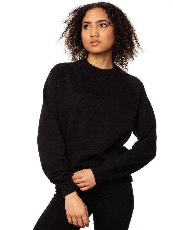 Raglan Sweater black from FellHerz T-Shirts - bio, fair & vegan