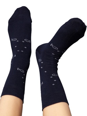 Socken mit Bio-Baumwolle Anker midnight from FellHerz T-Shirts - bio, fair & vegan