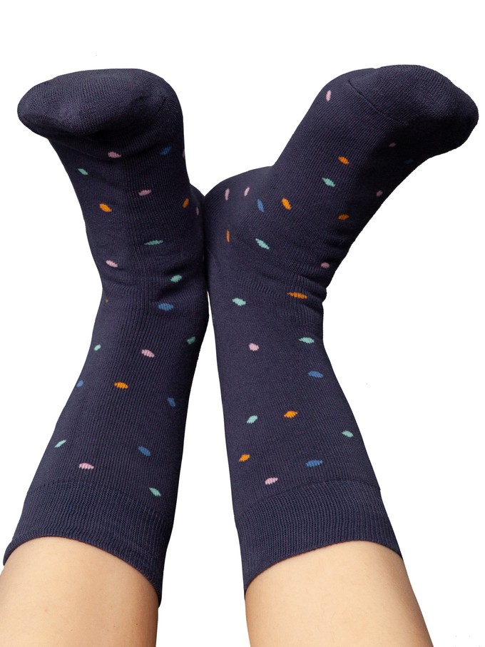 Warme Kuschel-Socken mit Bio-Baumwolle Konfetti thundercloud from FellHerz T-Shirts - bio, fair & vegan