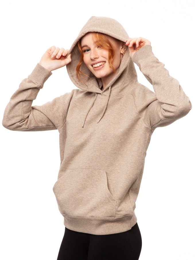 Hoodie Heather Sand from FellHerz T-Shirts - bio, fair & vegan