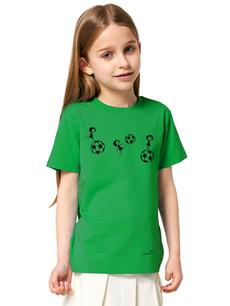 Fußball-Mädchen Kids T-Shirt fresh green via FellHerz T-Shirts - bio, fair & vegan