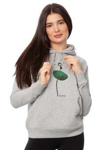 Rainbow Jongleuse Hoodie heather grey via FellHerz T-Shirts - bio, fair & vegan