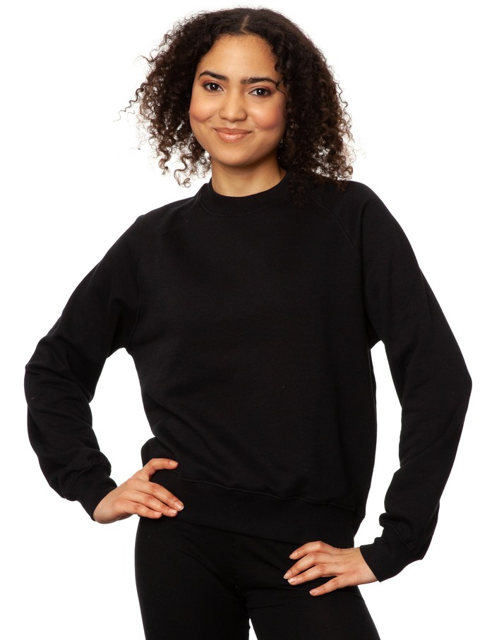 Raglan Sweater black from FellHerz T-Shirts - bio, fair & vegan