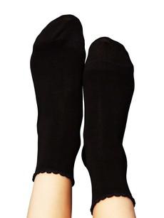 Socken mit Viskose (aus Bambus-Cellulose) Herz schwarz via FellHerz T-Shirts - bio, fair & vegan