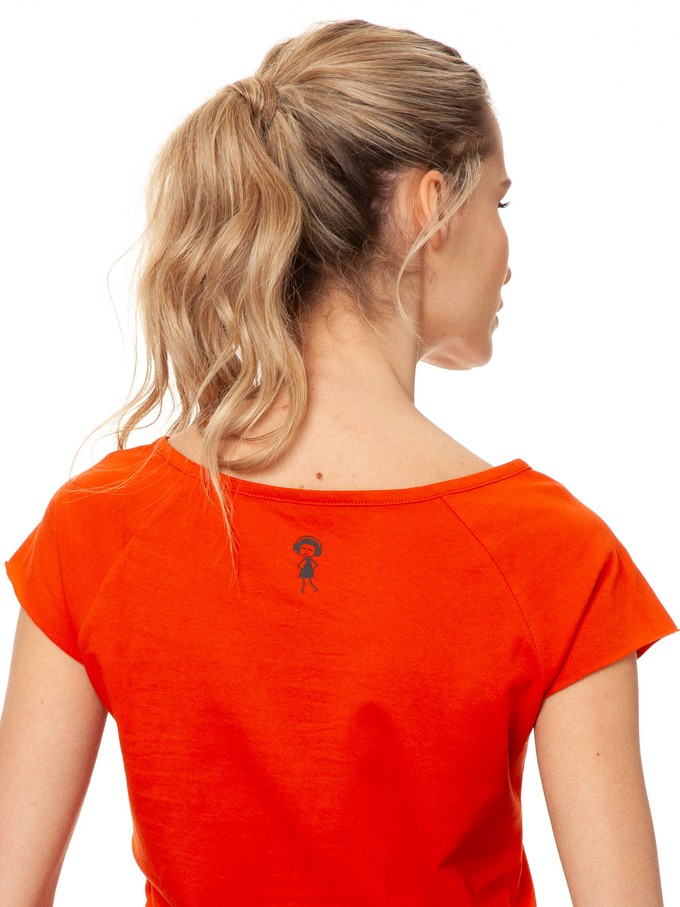 Faultier Cap Sleeve koi orange from FellHerz T-Shirts - bio, fair & vegan