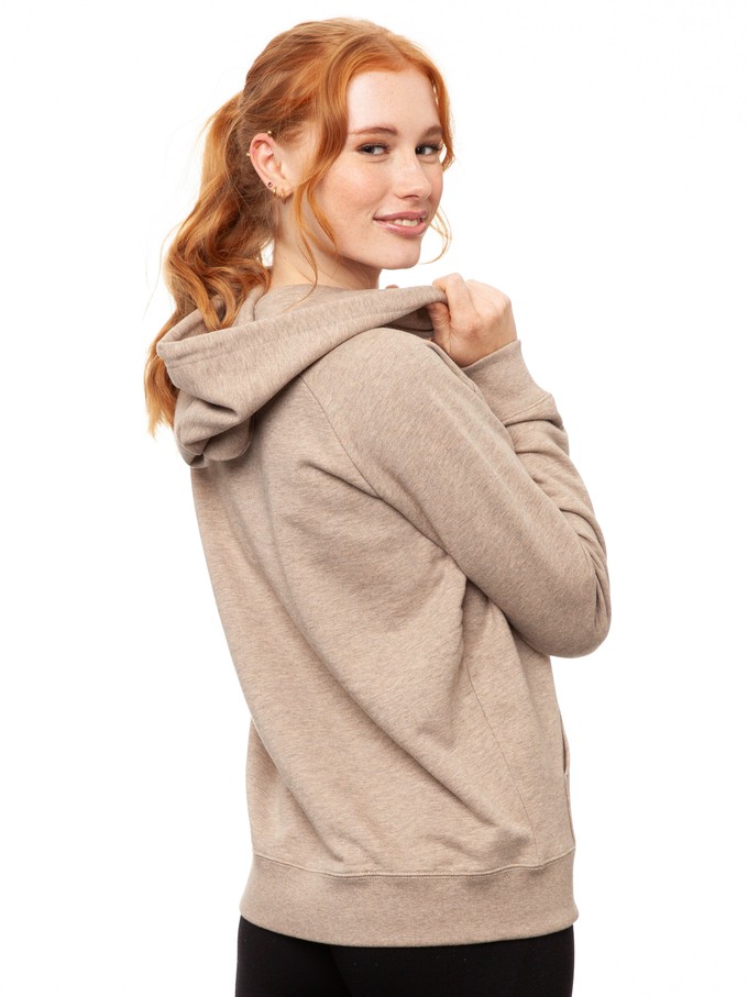 Hoodie Heather Sand from FellHerz T-Shirts - bio, fair & vegan