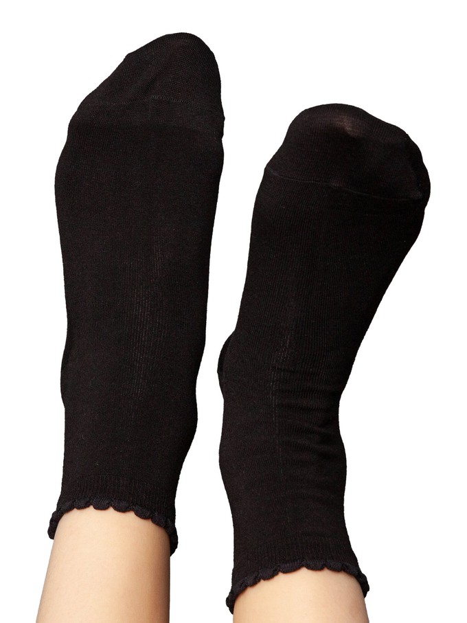 Socken mit Viskose (aus Bambus-Cellulose) Herz schwarz from FellHerz T-Shirts - bio, fair & vegan