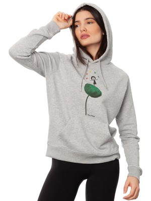 Rainbow Jongleuse Hoodie heather grey from FellHerz T-Shirts - bio, fair & vegan