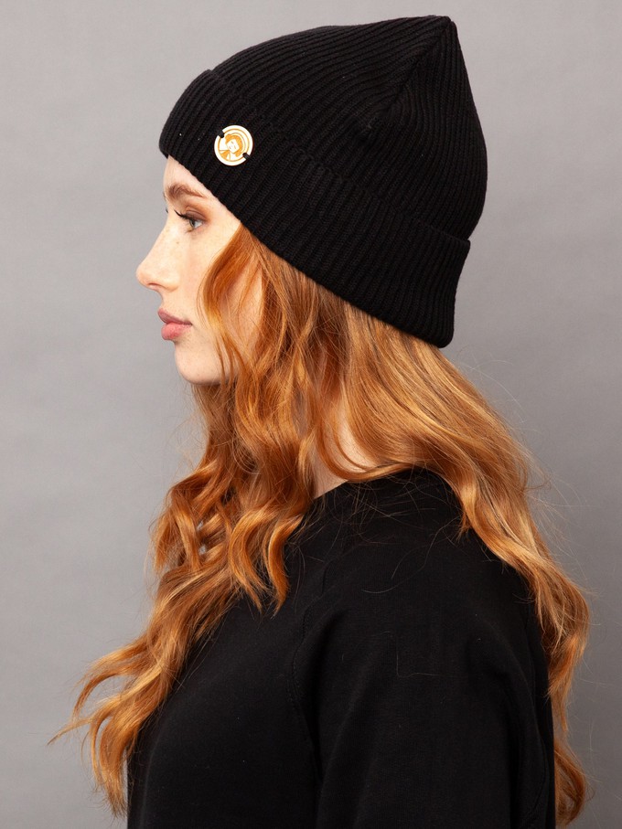 Beanie black from FellHerz T-Shirts - bio, fair & vegan