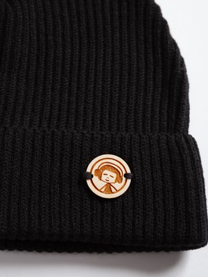 Beanie black from FellHerz T-Shirts - bio, fair & vegan