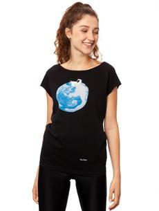 Moon Girl Cap Sleeve black via FellHerz T-Shirts - bio, fair & vegan