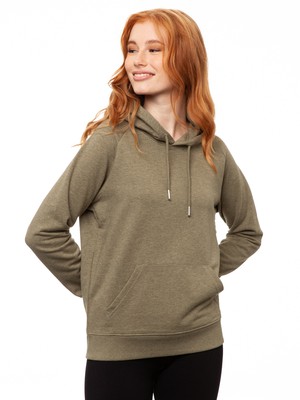 Hoodie Heather Khaki from FellHerz T-Shirts - bio, fair & vegan