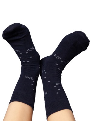 Socken mit Bio-Baumwolle Anker midnight from FellHerz T-Shirts - bio, fair & vegan