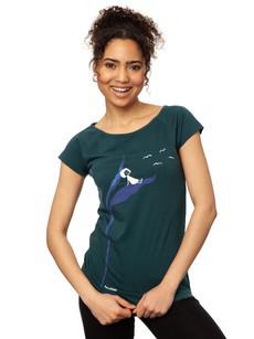 Relaxn Cap Sleeve deep teal via FellHerz T-Shirts - bio, fair & vegan