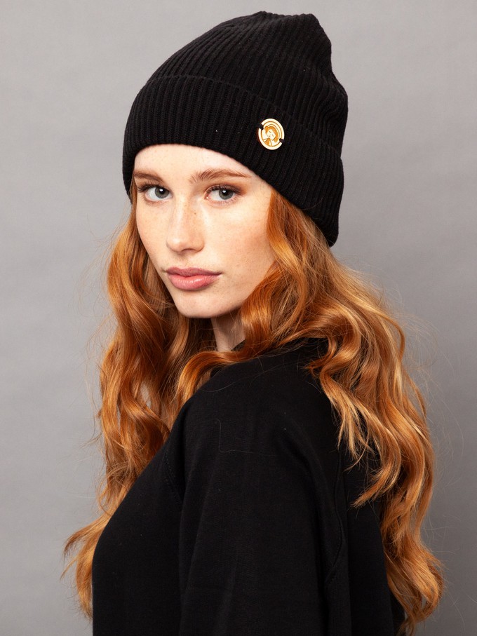 Beanie black from FellHerz T-Shirts - bio, fair & vegan