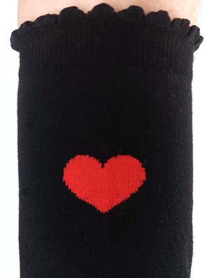 Socken mit Viskose (aus Bambus-Cellulose) Herz schwarz from FellHerz T-Shirts - bio, fair & vegan