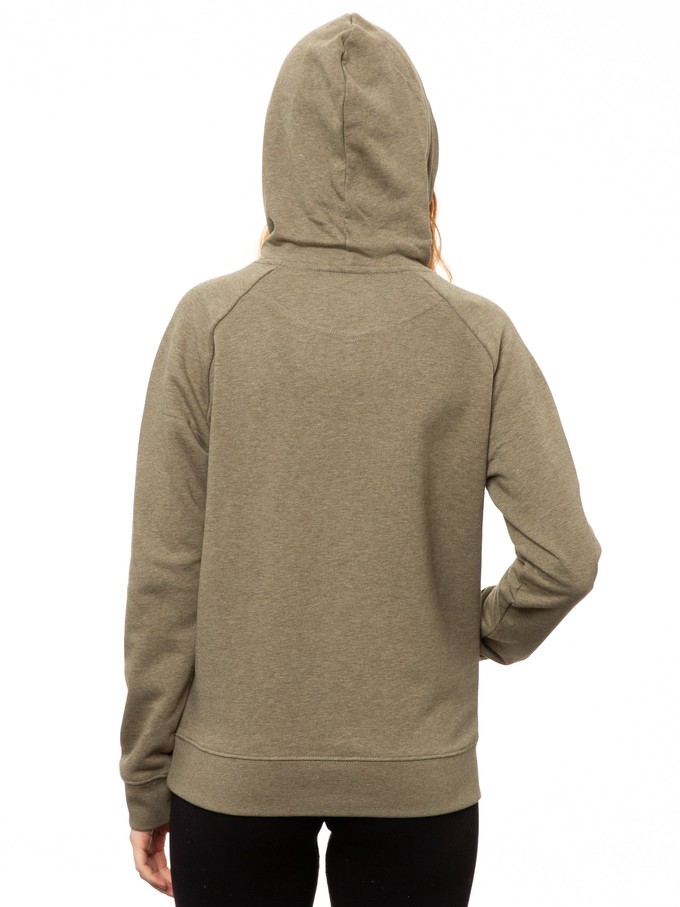 Hoodie Heather Khaki from FellHerz T-Shirts - bio, fair & vegan