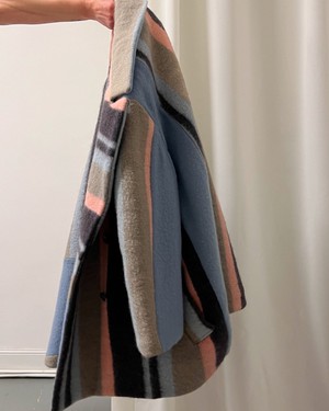 Our "STRIPES & ROSES"  Blankets Made SHORT BLAZER - COAT - M from Fitolojio Workshop