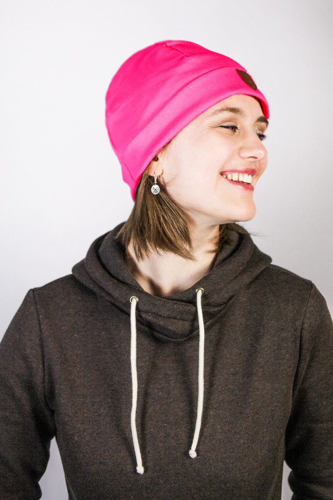 Nachhaltige Beanie Basel pink from Frija Omina