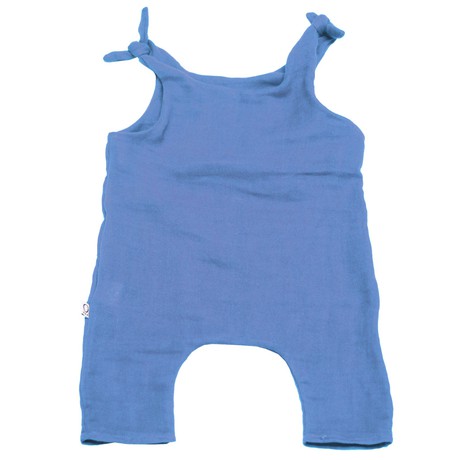 Baby-Strampler aus Bio-Musselin hellblau from Frija Omina