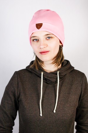 Nachhaltige Beanie Basel rosa from Frija Omina