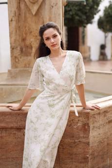 Flora Wrap Dress via GAÂLA