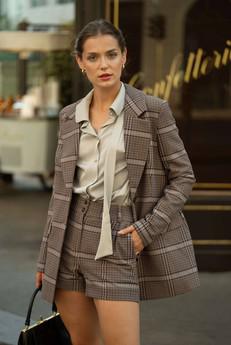 Meredith Plaid Blazer via GAÂLA