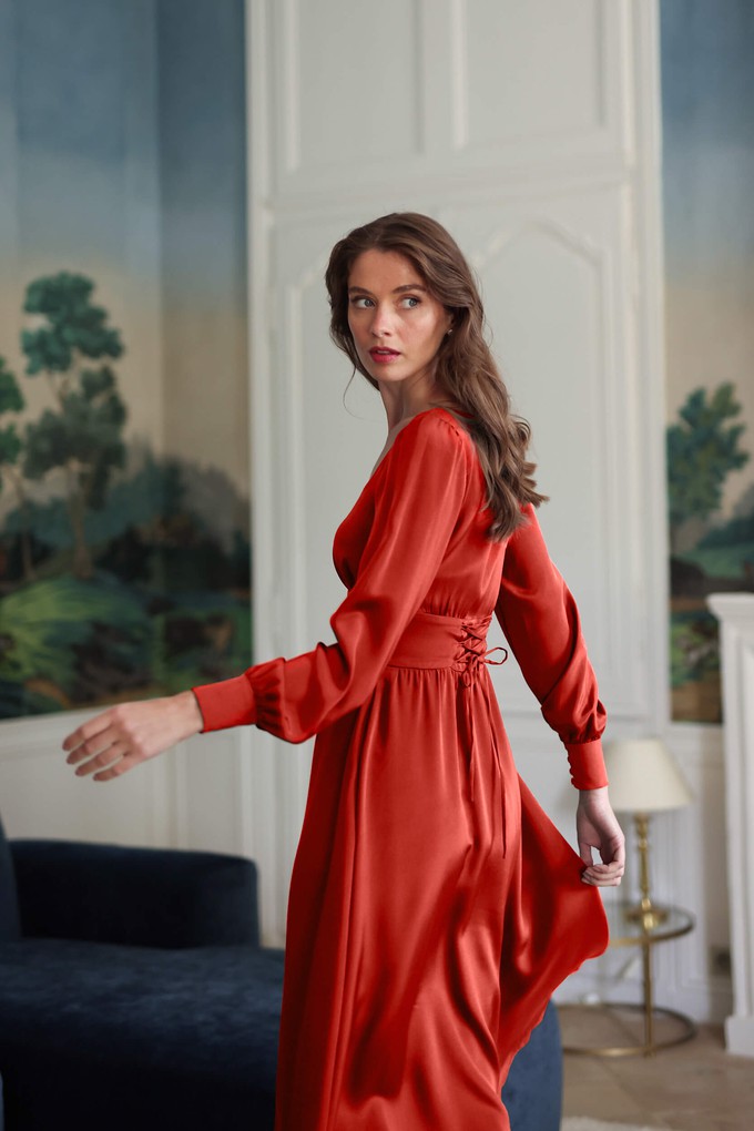 Rouge Silk Dress from GAÂLA