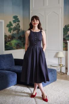 Corie Tie Strap Midi Dress via GAÂLA