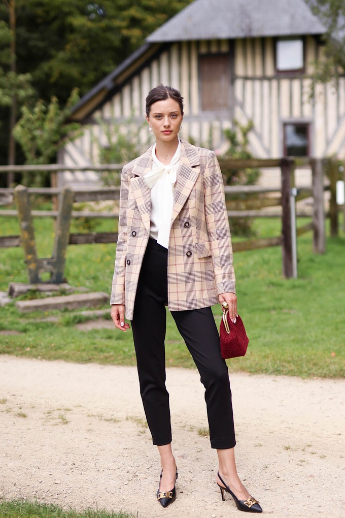 Christopher Plaid Blazer from GAÂLA