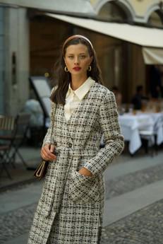 Blaire Plaid Coat via GAÂLA