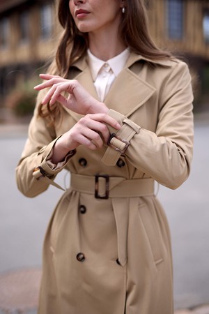 Nicole Cotton Trench Coat from GAÂLA