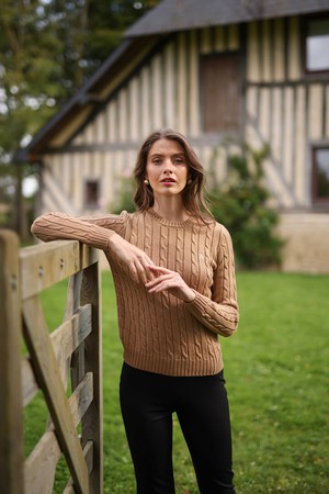 Christina Cable Knit Sweater from GAÂLA